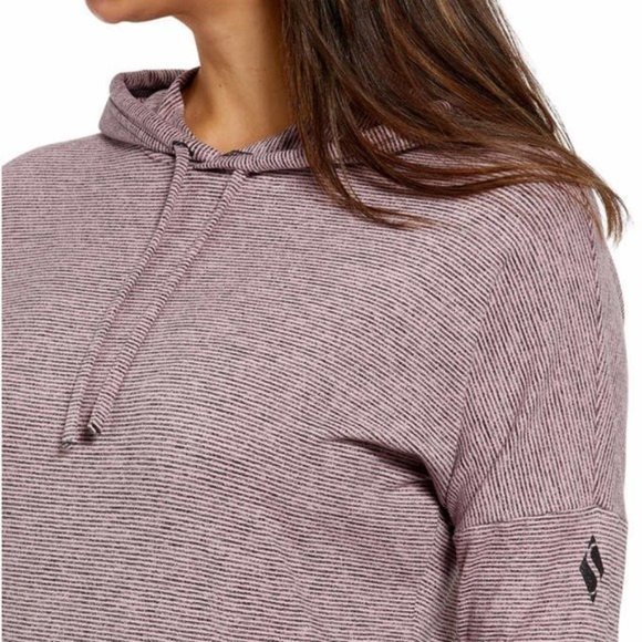 SKECHERS Striped Brushed Knit Pullover Hoodie - Picture 3 of 5